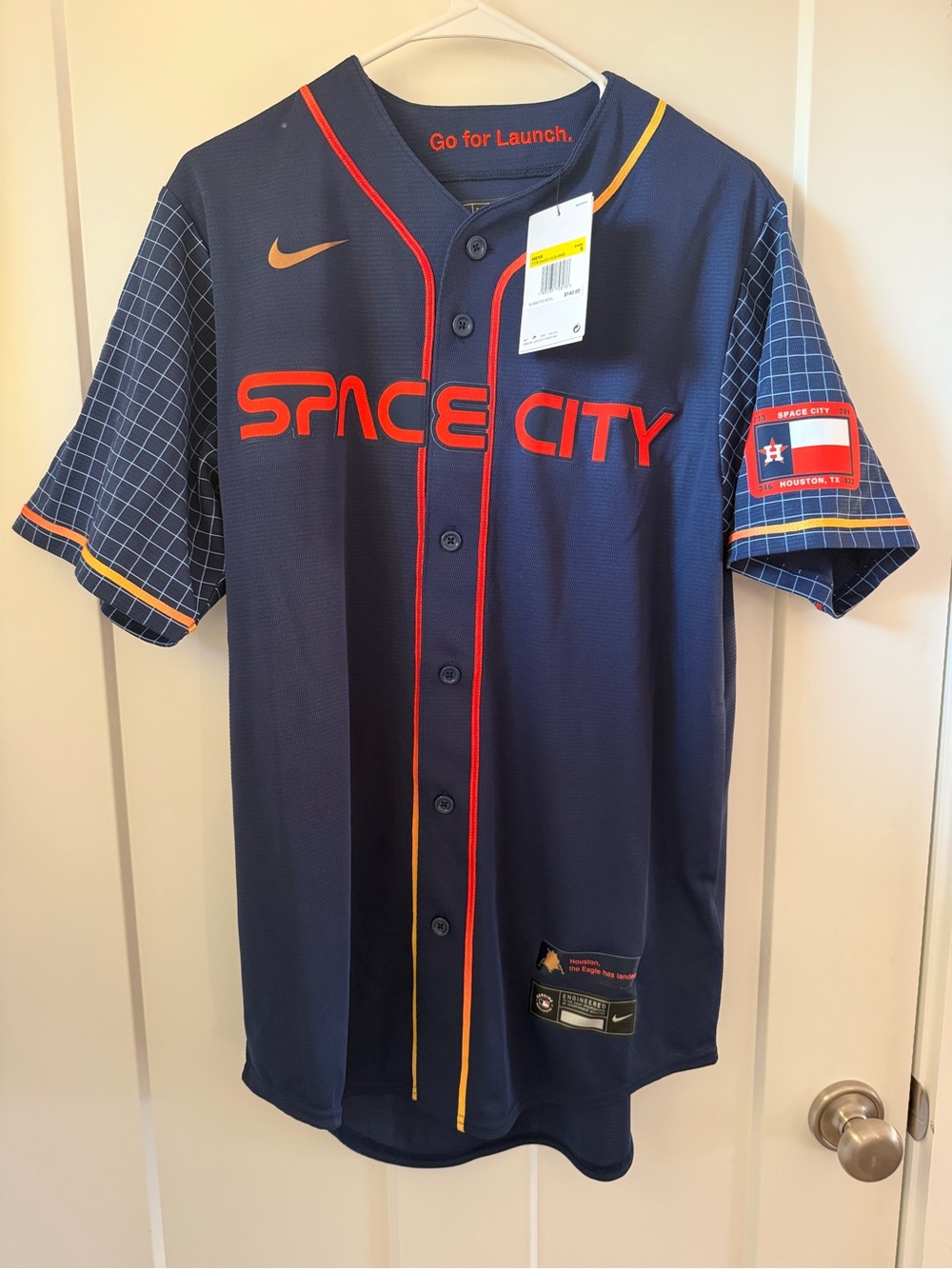 Nike Houston Astros City Connect Space City Jersey, size Small NEW w/ tags